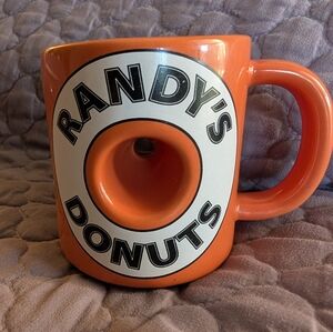 World Famous Randy's Donuts Orange Coffee Mug